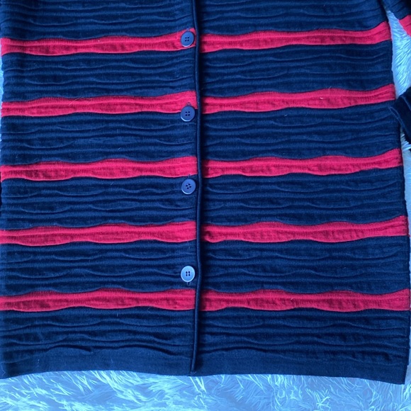 Women’s Rodier ribbed warm horizontal stripes formal casual jacket , size L - Picture 4 of 13